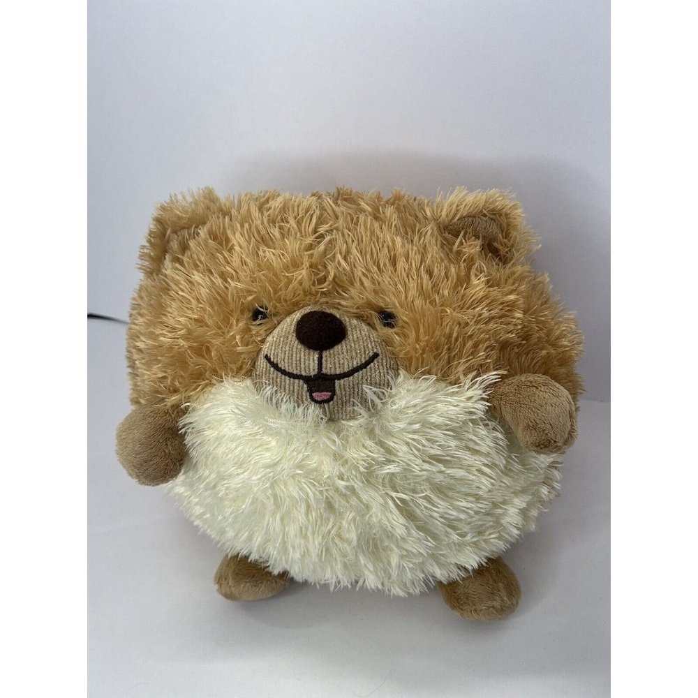 Pillow Pals Plush Bear Brown Shaggy Stuffed Animal Pillow Corduroy Nose 10 Inch